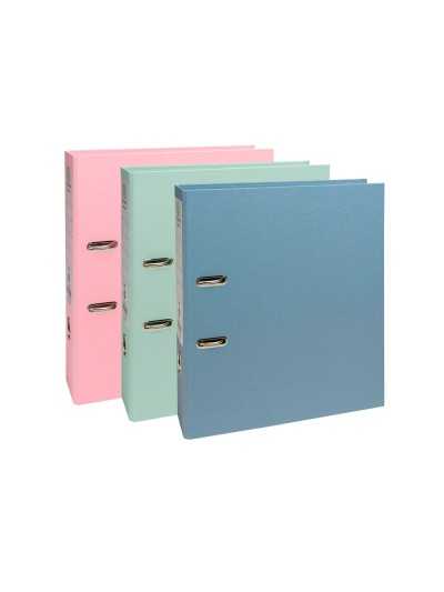 Archivador de palanca exacompta autentik carton reciclado din a4+ lomo 80 mm colores surtidos