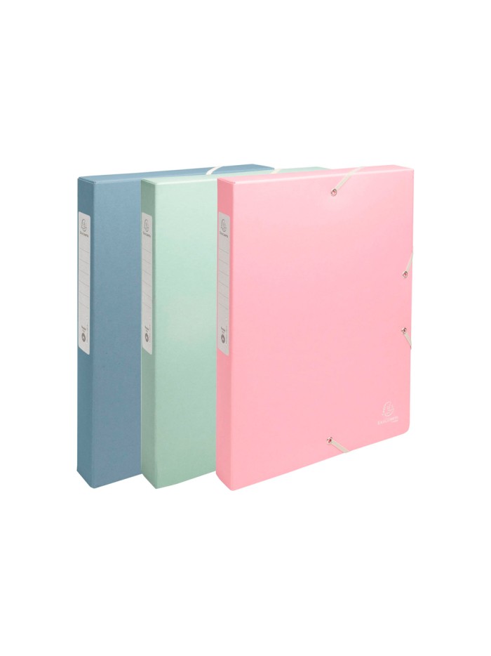 Carpeta de proyecto exacompta autentik din a4+ carton reciclado lomo 40 mm colores surtidos Carpeta de proyecto exacompta autentik din a4+ carton reciclado lomo 40 mm colores surtidos