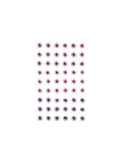 Pegatinas imaginovo gemas rosas y moradas brillantes con relieve para todas superficies 190x105 mm en