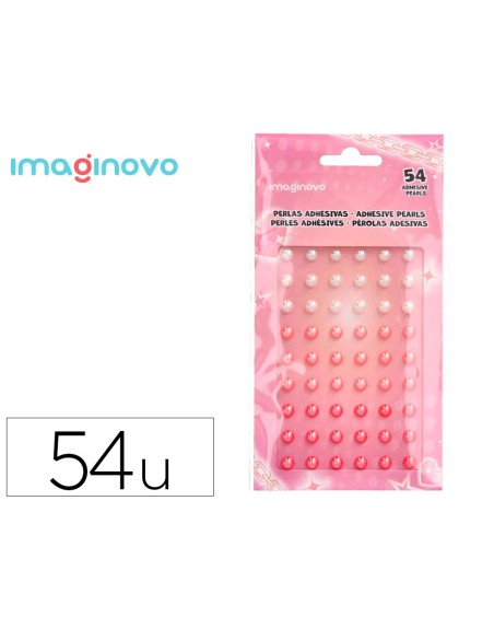 Pegatinas imaginovo gemas blancas y rosas brillantes con relieve para todas superficies 190x105 mm en