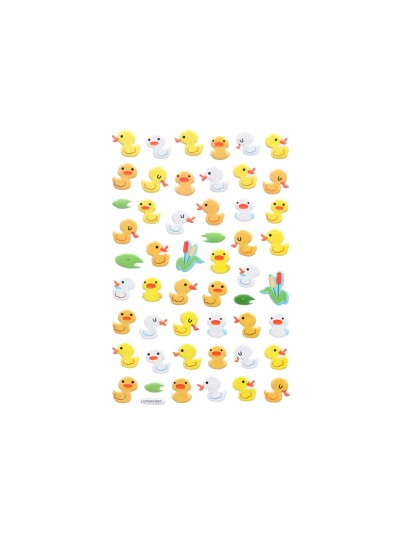 Pegatinas imaginovo cute animales patos con relieve 190x105 mm en blister