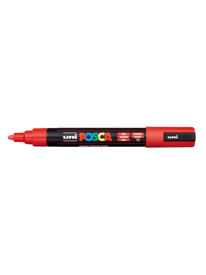 Rotulador uni posca pc-5m marcador de pintura punta conica 1,8-2,5 mm rojo Rotulador uni posca pc-5m marcador de pintura punta conica 1,8-2,5 mm rojo