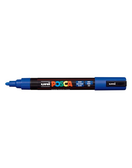 Rotulador uni posca pc-5m marcador de pintura punta conica 1,8-2,5 mm azul