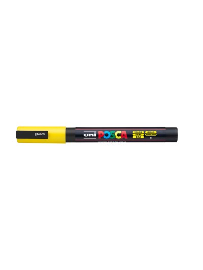 Rotulador uni posca pc-3m amarillo