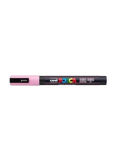 Rotulador uni posca pc-3m rosa claro