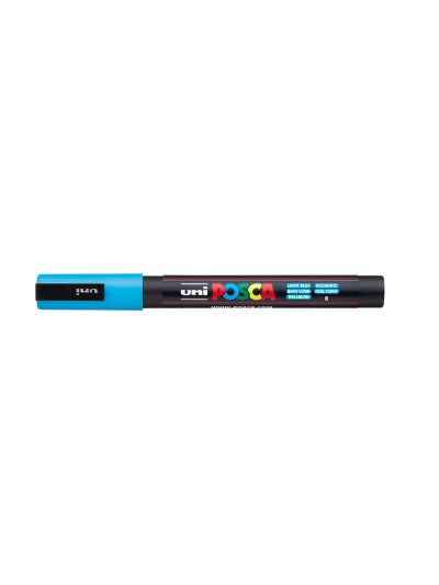 Rotulador uni posca pc-3m azul claro