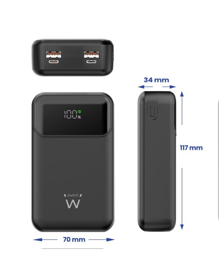 Powerbank ewent ew1164 20000mah