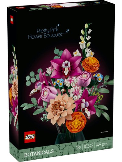 Lego ramo de flores fantasía en rosa