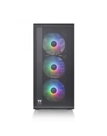Caja ordenador gaming thermaltake s200 tg argb negro atx 2 x usb 3.0 3 x 120mm