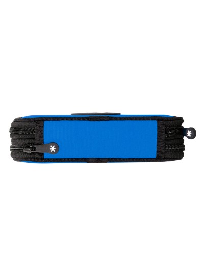 Plumier escolar antartik doble cremalllera color azul 28 piezas