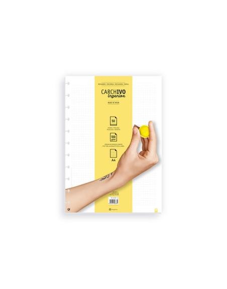 Recambio carchivo para cuaderno ingeniox din a5 50 hojas dots