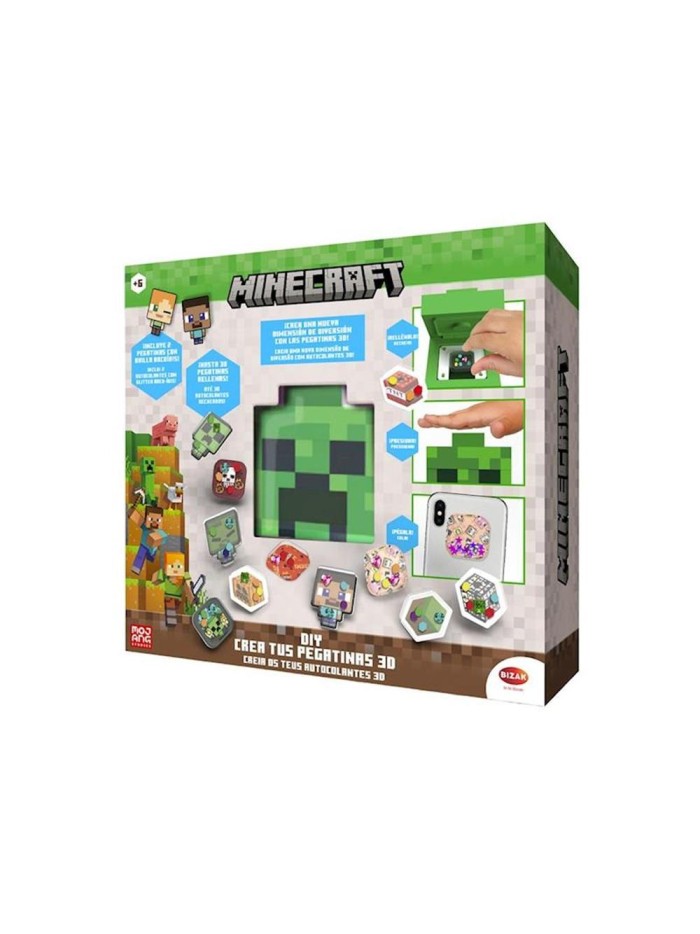 Crea tus pegatinas 3d minecraft Crea tus pegatinas 3d minecraft