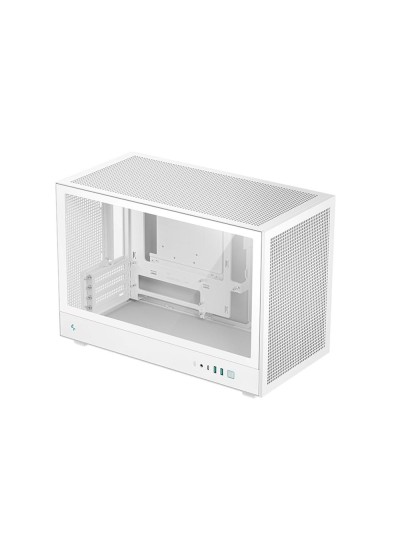 Caja ordenador gaming deepcool matx ch260 cristal templado blanco