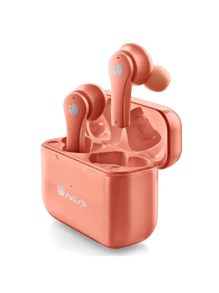 Auriculares inalambricos ngs artica bloom coral bluetooth 5.1 + estuche de carga - coral Auriculares inalambricos ngs artica bloom coral bluetooth 5.1 + estuche de carga - coral