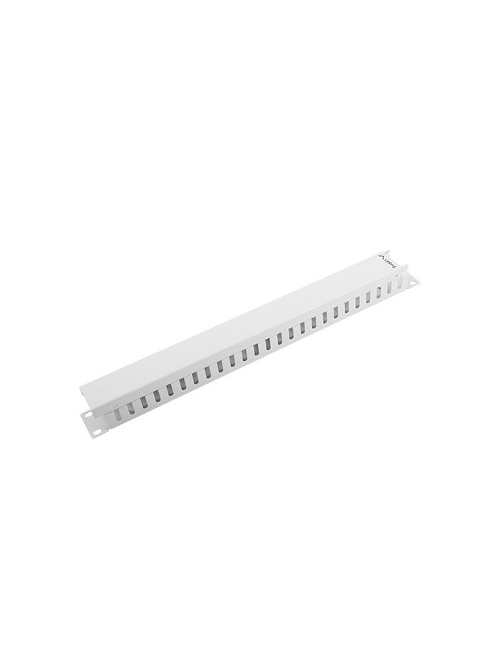 Organizador de cables lanberg metalico 1u tipo a rack 19 gris Organizador de cables lanberg metalico 1u tipo a rack 19 gris
