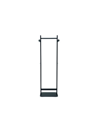 Perchero metalico maul salsa 8 colgadores color negro 520x1730x400 mm