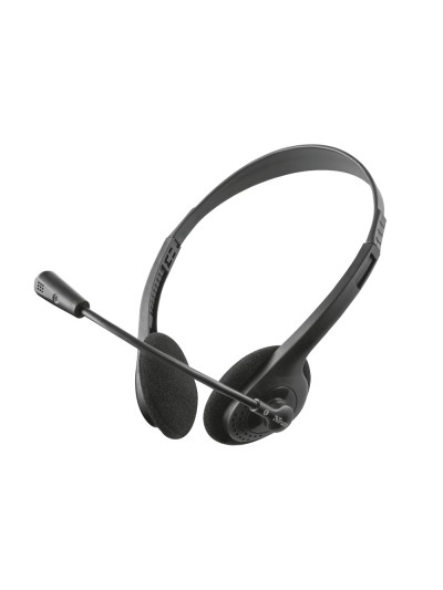 Auricular trust primo chat headset para pc y laptop longitud cable 1,8 m con microfono conexion jack 3.5