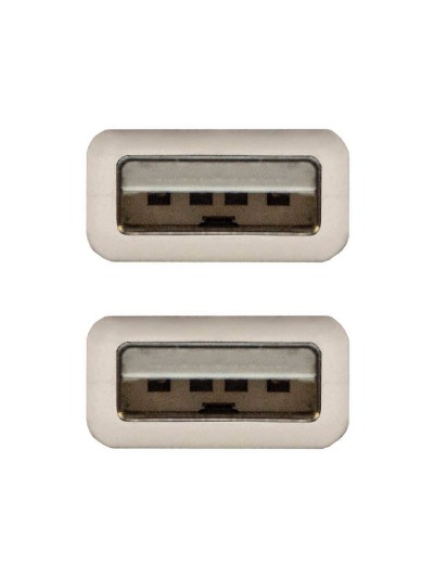 Cable usb nanocable 2.0 tipo a/m-a/m color gris longitud 1 m
