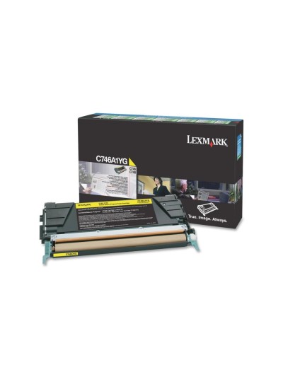 Toner lexmark laser c746a1yg c746 / c748 amarillo 7000 paginas