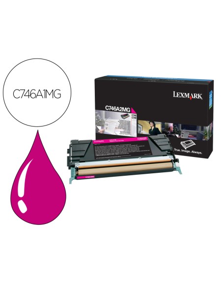Toner lexmark laser c746a1mg c746 / c748 magenta 7000 paginas