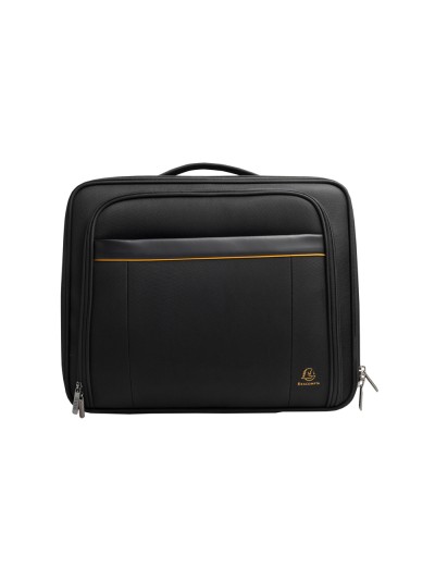 Maletin para portatil exacompta valisette exactive 15.6/' slim con asa extraible color negro 440x370x200 mm