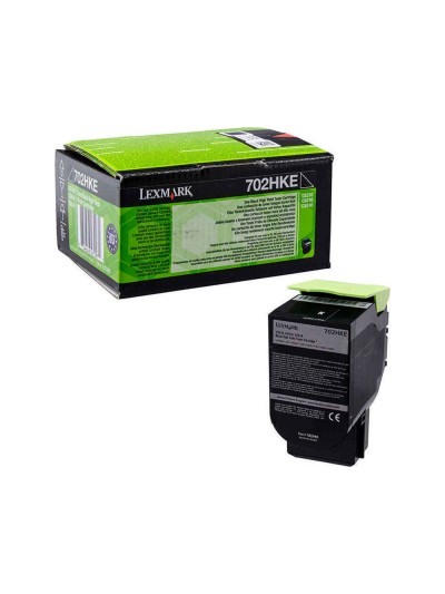 Toner laser lexmark 702hke negro 4000 paginas