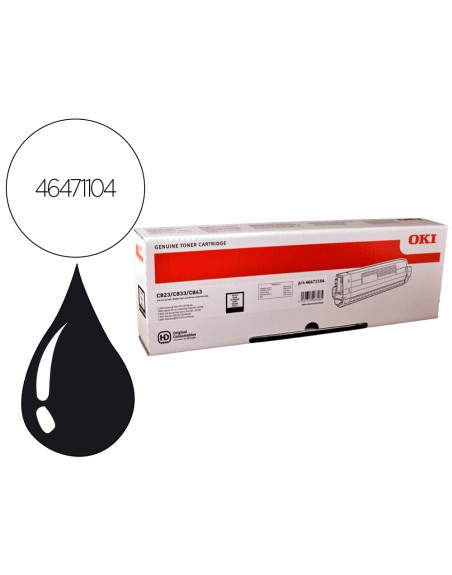 Toner oki laser 46471104 negro 7000 paginas