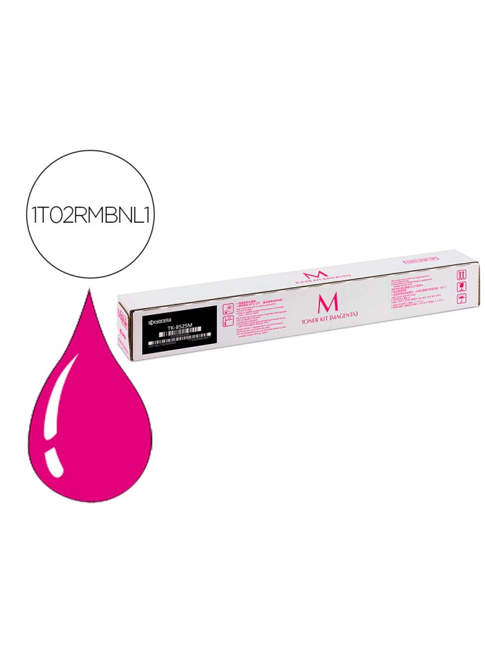 Toner kyocera tk-8525m magenta para taskalfa 4052ci (1t02rmbnl0)