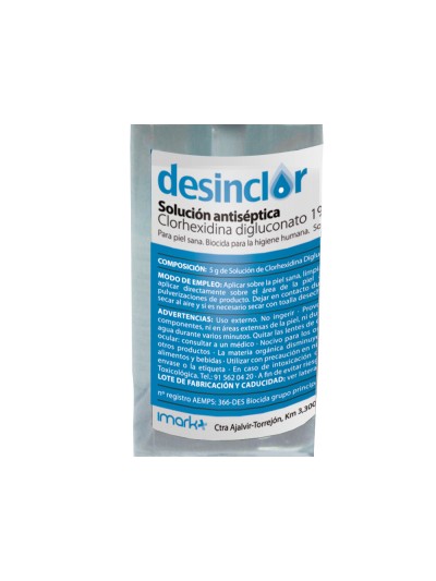 Solucion antiseptica clorhexidina desinclor bote pulverizador de 30 ml