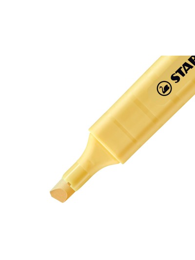 Rotulador stabilo fluorescente fino swing cool pastel amarillo cremoso