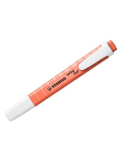 Rotulador stabilo fluorescente fino swing cool pastel coral meloso