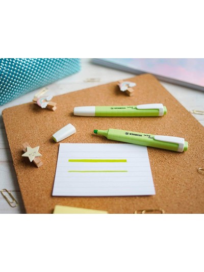 Rotulador stabilo fluorescente fino swing cool pastel chispa de lima
