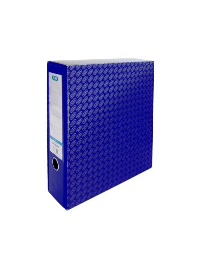 Caja archivador de palanca carton forrado elba din a4 lomo 85 mm azul