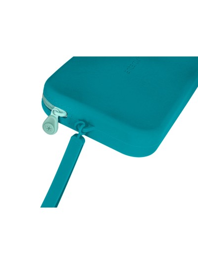Estuche portatodo antartik tropical dive silicona soft rectangular 190x120x25 mm azul turquesa