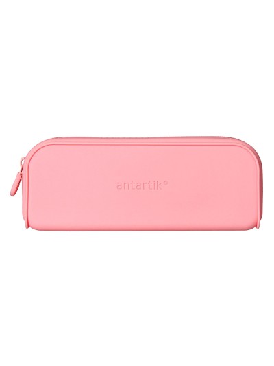Estuche portatodo antartik prisma silicona soft rectangular 185x50x75 mm rosa chicle