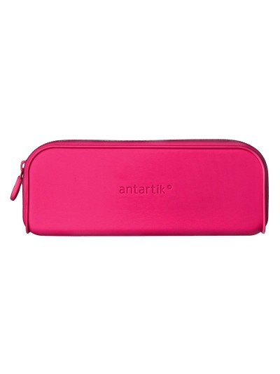 Estuche portatodo antartik prisma silicona soft rectangular 185x50x75 mm rosa fucsia
