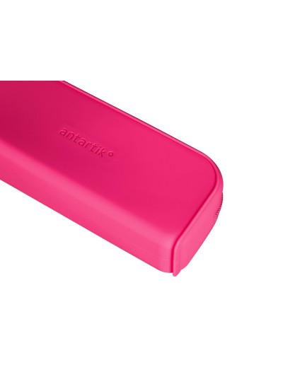 Estuche portatodo antartik prisma silicona soft rectangular 185x50x75 mm rosa fucsia