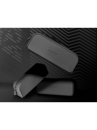 Estuche portatodo antartik prisma silicona soft rectangular 185x50x75 mm negro