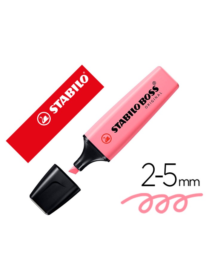 Rotulador stabilo boss fluorescente 70 pastel rosa cerezo en flor Rotulador stabilo boss fluorescente 70 pastel rosa cerezo en flor
