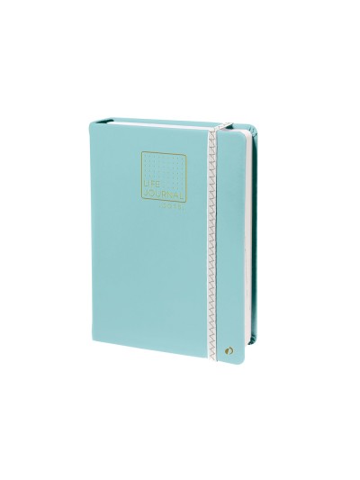 Libreta quo vadis life journal infinite dots puntos 15x21 cm 224 hojas tapa similpiel verde