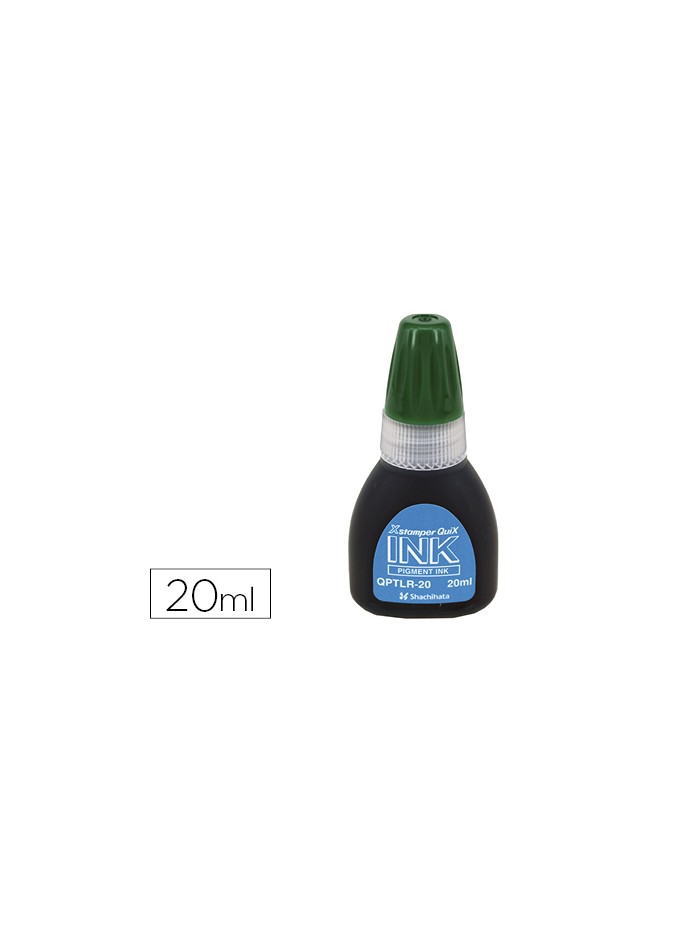 Tinta x'stamper quix para sellos verde bote de 20 ml Tinta x'stamper quix para sellos verde bote de 20 ml