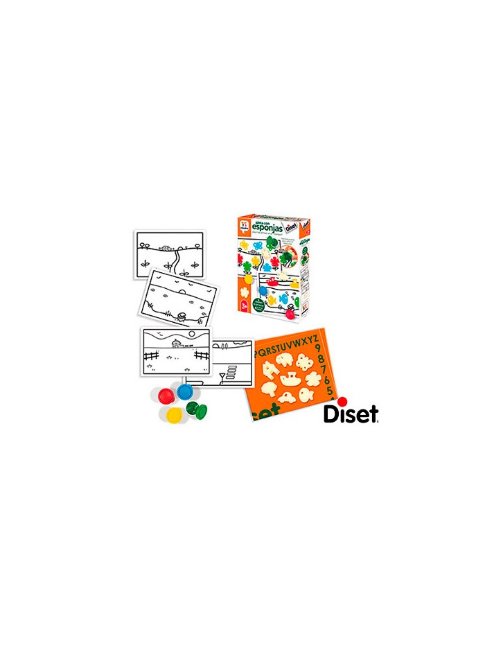Juego diset didactico pinta con esponjas Juego diset didactico pinta con esponjas