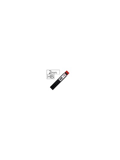 Minas rotring grafito 2 mm hb estuche de 12 minas