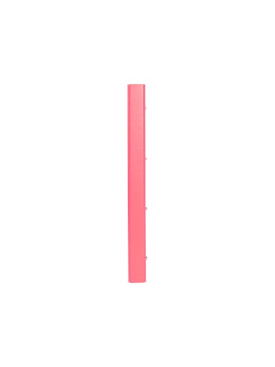 Carpeta con recambio antartik a4 cuadro 5mm forrada 4 anillas 25mm redondas color coral