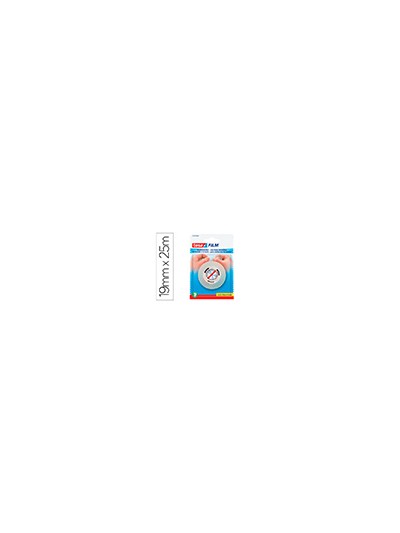 Cinta adhesiva tesafilm sin tijeras 25 mt x 19 mm