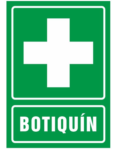 Pictograma syssa señal de botiquin en pvc 210x297 mm