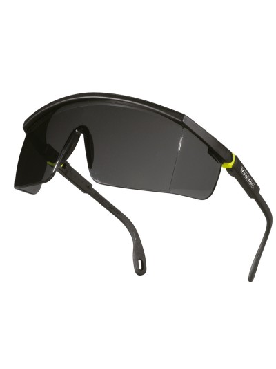 Gafas deltaplus de proteccion policarbonato monobloque ahumado color gris-amarilla uv400