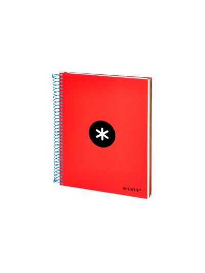 Cuaderno espiral a5 micro antartik tapa forrada 120 h 100g horizontal 5 bandas6 taladros colores surtidos
