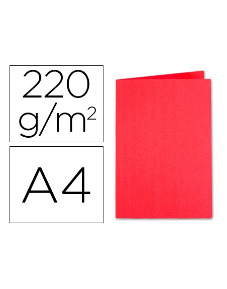 Subcarpeta cartulina exacompta din a4 rojo 220 gr