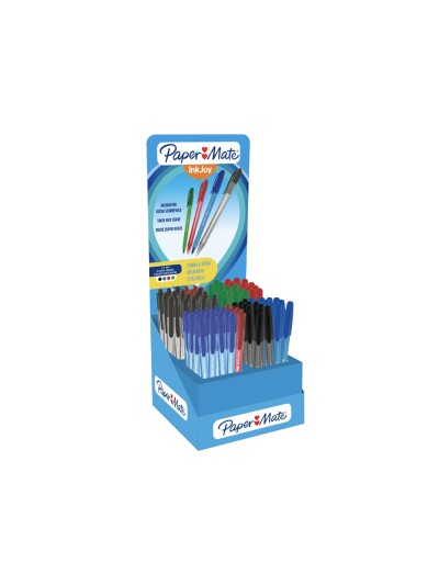 Boligrafo paper mate inkjoy 100 cap / rt expositor de 300 unidades colores surtidos